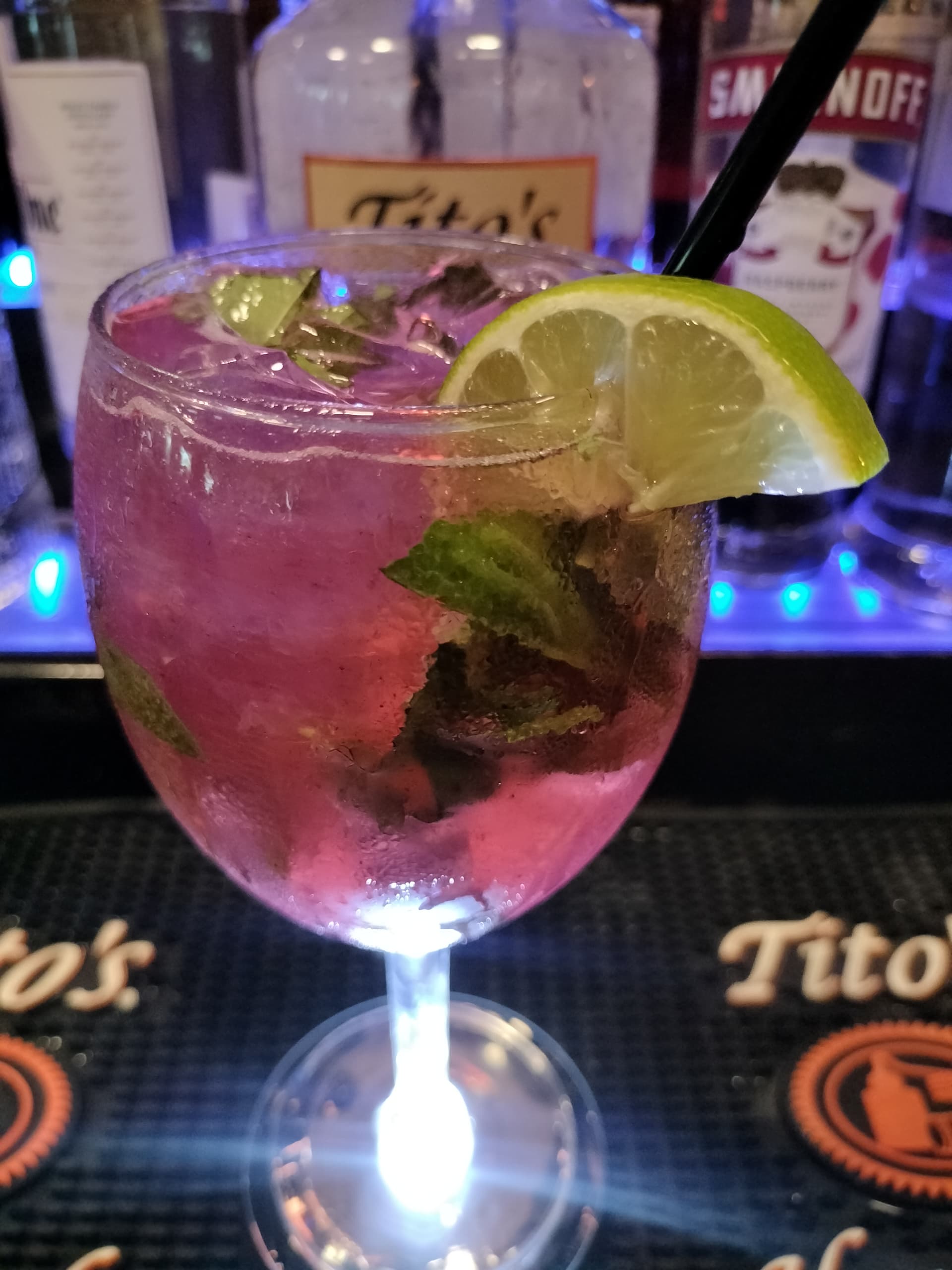 Blackberry Basil Fizz